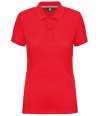 WK275 WK Designed to Work Ladies Anti-Bacterial Piqué Polo Shirt Red colour image